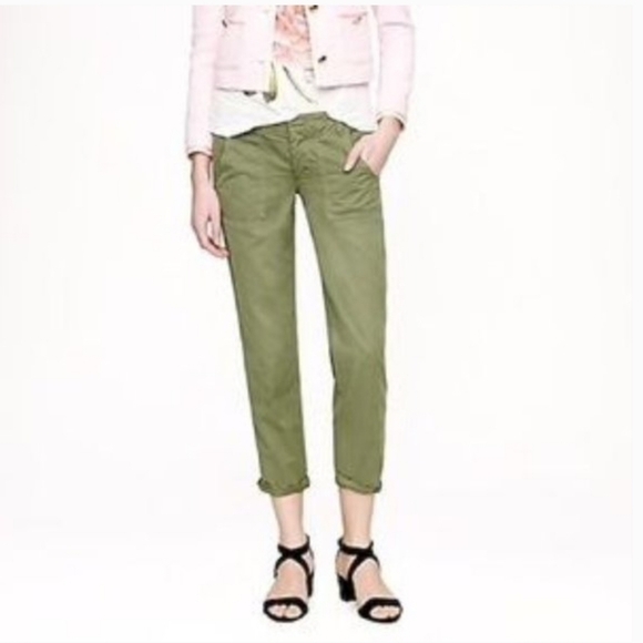 J. Crew Olive Green Cargo Scout Chino Pant 31377 - Picture 2 of 8